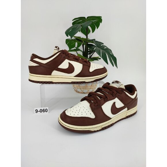 Nike Women's Dunk Low Cacao Leather Sneakers Size 9.5 US - Picture 1 of 8